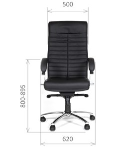 Офисное кресло CHAIRMAN 480 Экокожа премиум черная в Саранске - предосмотр 1